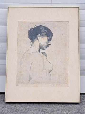 gravure femme nue signe