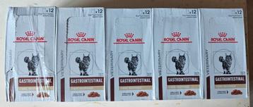 5 pakken (12 zakjes per pak) Royal Canin Gastrointestinal, Dieren en Toebehoren, Dierenvoeding, Ophalen of Verzenden