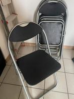 Klapstoelen, Huis en Inrichting, Stoelen, Ophalen, Zo goed als nieuw, Zwart