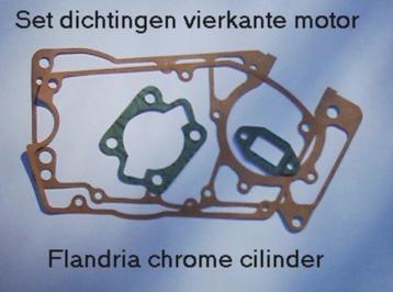 Flandria dichtingen vierkante motor chrome cilinder