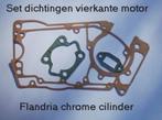 Flandria dichtingen vierkante motor chrome cilinder, Ophalen of Verzenden, Overige typen, Overige merken