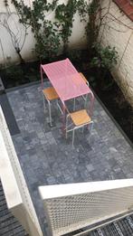 Table acier atelier J et J - 110cm, Tuin en Terras, Tuintafels, Ophalen, Gebruikt, Rechthoekig, Metaal