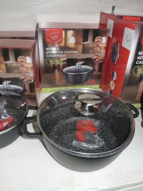 No stick kook-braadpan 24 cm nieuw!, Huis en Inrichting, Keuken | Potten en Pannen, Nieuw, Koekenpan of Braadpan, Aluminium, Inductieplaat