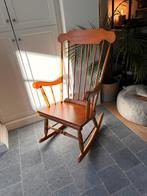 Ancienne chaise berçante faite main avec coussin, Enlèvement ou Envoi