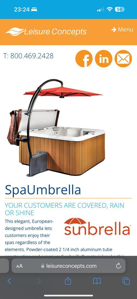 Spaumbrella nieuw in doos en verpakking, Tuin en Terras, Parasols, Nieuw, Stokparasol, Ophalen