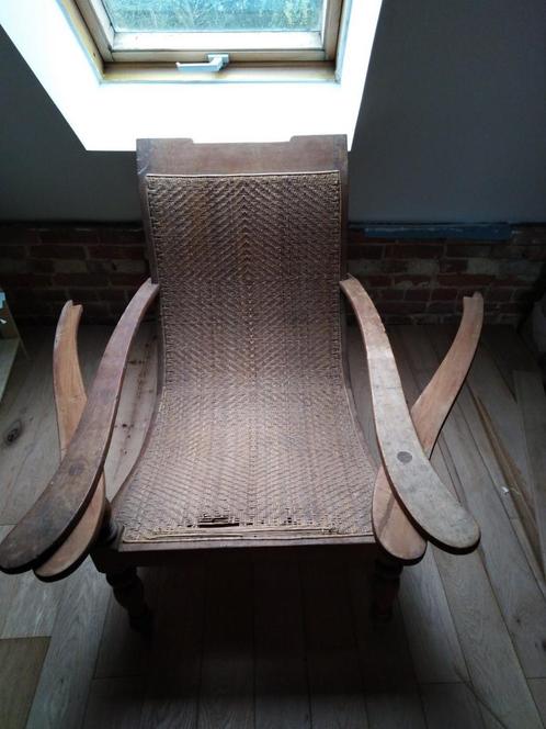 Siège de chaise de plantation coloniale antique. Restauratio, Antiquités & Art, Antiquités | Meubles | Chaises & Canapés, Enlèvement ou Envoi