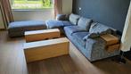 Gratis - mooie salon met poef met slijtage aan longchair, Ophalen, Gebruikt, Stof