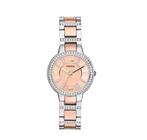 ​Fossil dameshorloge rosé goud met zirconium, Handtassen en Accessoires, Horloges | Dames, Ophalen, Staal, Staal, Fossil