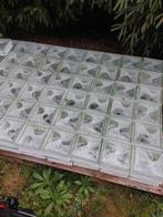 Lot de 120 blocs de verre vintage (années 70), Bricolage & Construction, Briques, Enlèvement ou Envoi, Utilisé