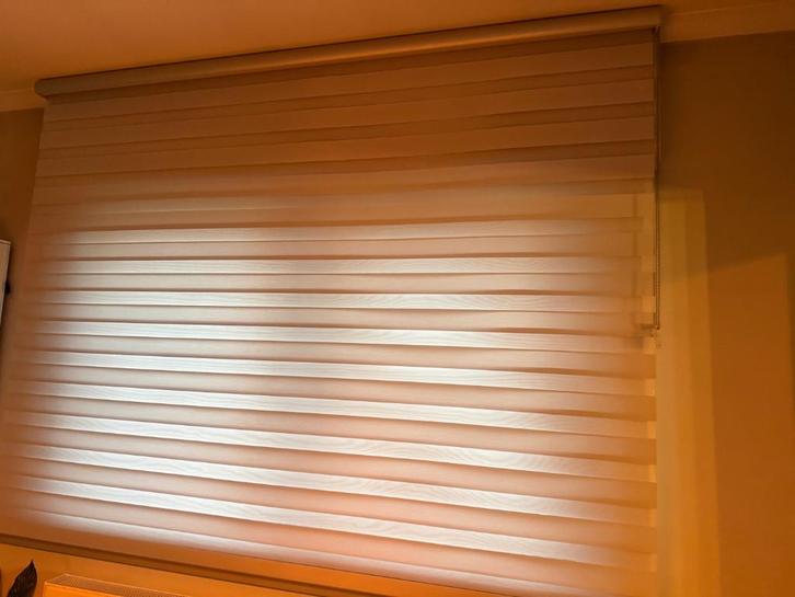 Rolgordijnen duo, Huis en Inrichting, Stoffering | Gordijnen en Lamellen, Gebruikt, 150 tot 200 cm, 200 cm of meer, Grijs, Ophalen