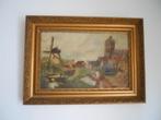 peinture flamande huile sur toile moulin a vent, Antiquités & Art, Art | Peinture | Classique, Enlèvement