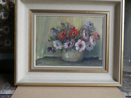 Olieverf op doek, stilleven met bloemen; CROLLEN JUDITH, Antiek en Kunst, Kunst | Schilderijen | Klassiek, Ophalen