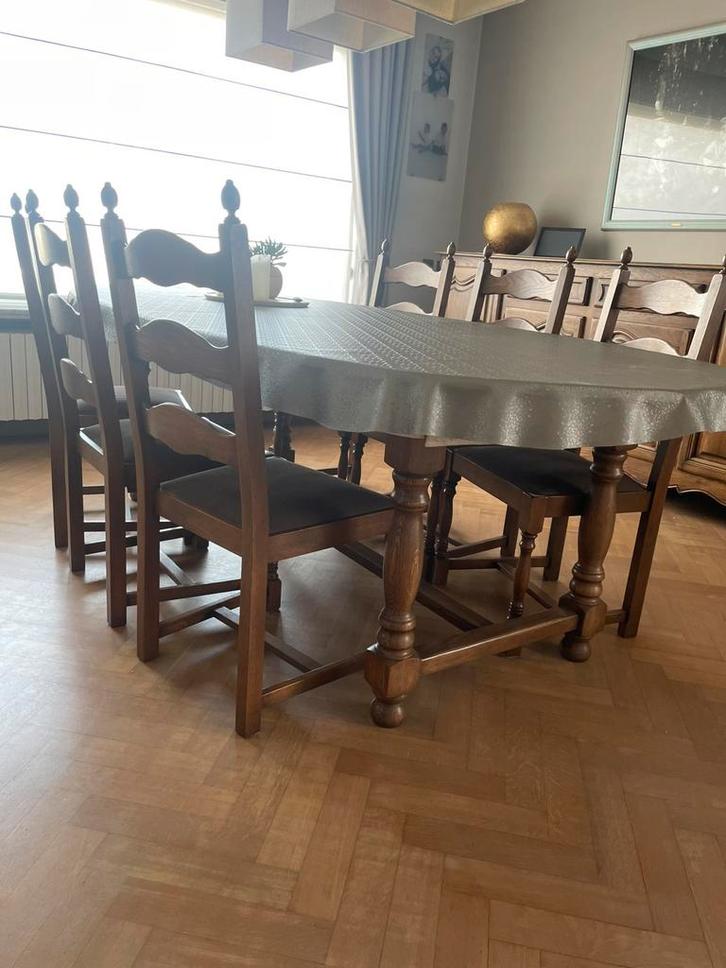 Massief eik eetplaats, Antiquités & Art, Antiquités | Meubles | Armoires, Enlèvement