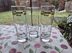 3 lange glazen, Collections, Enlèvement ou Envoi, Utilisé, Verre à soda