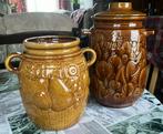 2 rumtopf-potten: 1 met deksel en 1 zonder., Antiek en Kunst, Ophalen