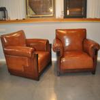 SET ART DECO FAUTEUILS IN SCHAPENLEER, Ophalen of Verzenden