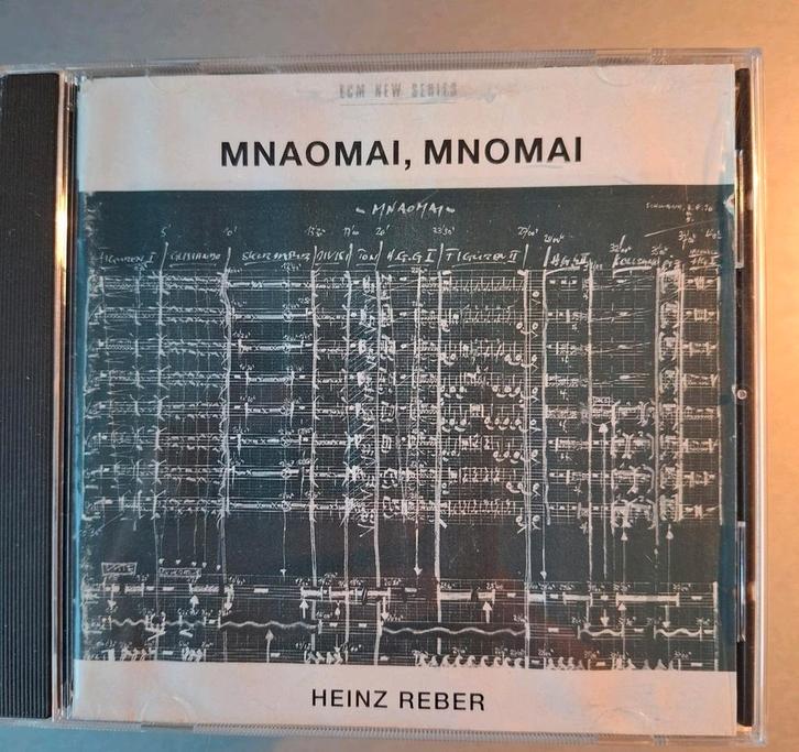 Cd. Heinz Reber. Mnaomai, Mnomai. (ECM New series, Ex-bib)., Cd's en Dvd's, Cd's | Overige Cd's, Zo goed als nieuw, Ophalen of Verzenden