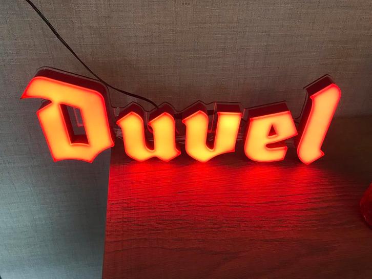 Duvel LED lichtreclame nieuw, Verzamelen, Merken en Reclamevoorwerpen, Nieuw, Lichtbak of (neon) lamp, Ophalen of Verzenden