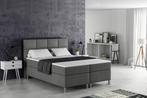 Boxspring Napoli Met Opbergruimte, Verzenden, Overige maten, 200 cm, Grijs