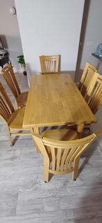 tafel en stoelen, Ophalen, Gebruikt, 100 tot 150 cm, 50 tot 100 cm