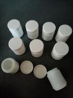 nieuw 9 opaline mengpotjes met draaideksel verf of crèmes, Hobby en Vrije tijd, Schilderen, Ophalen of Verzenden, Nieuw, Overige typen