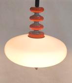 Massive hanglamp space age 1960-70 met trekpendel., Huis en Inrichting, Ophalen, Gebruikt, Hout