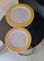 12 herbruikbare plastic borden diameter 25 en 20 cm, Overige materialen, Nieuw, Ophalen of Verzenden, Bord(en)