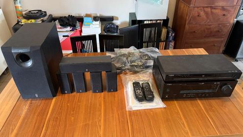 Yamaha 5.1 surroundsound RX-V359 installatie, Audio, Tv en Foto, Home Cinema-sets, Gebruikt, Dvd-speler, 5.1-systeem, 70 watt of meer