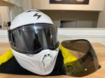 Scorpion exo-930 evo solid wit, Motoren, Overige merken, M, Systeemhelm, Heren