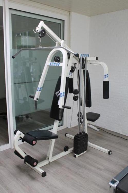 Krachtstation - multifunctioneel fitnessaparaat, Sport en Fitness, Fitnessapparatuur, Zo goed als nieuw, Krachtstation, Armen