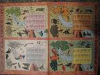 Calendrier hebdomadaire Tintin 1955 Hergé, Envoi, Tintin, Utilisé, Image, Affiche ou Autocollant