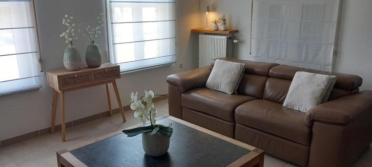 Leder salon 3-zit relaxen, Huis en Inrichting, Zetels | Zetels, Zo goed als nieuw, Rechte bank, Driepersoons, 300 cm of meer, 75 tot 100 cm