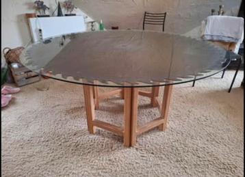Table a manger avec ancienne lame de scierie, Cinq personnes ou plus, Rond, Enlèvement, Utilisé