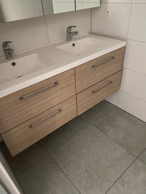 Badkamermeubel kompleet, Huis en Inrichting, Badkamer | Badkamermeubels, Zo goed als nieuw, Wastafelkast, 100 tot 150 cm, 25 tot 50 cm
