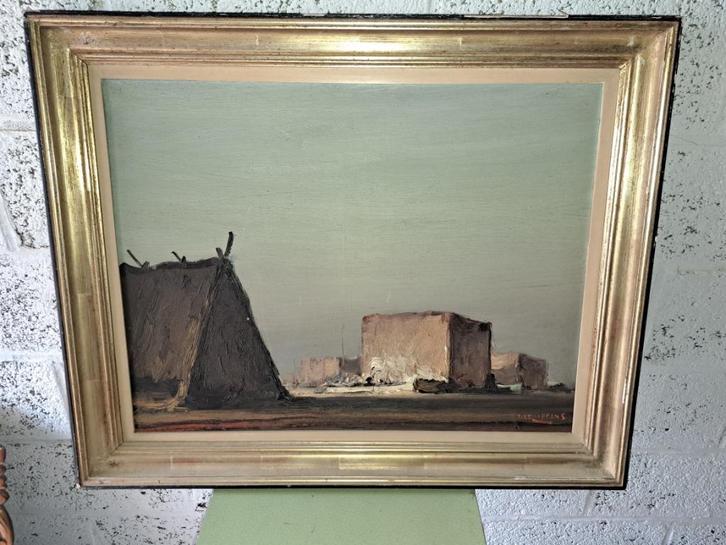 huile sur toile signe piet lippens, Antiek en Kunst, Kunst | Schilderijen | Klassiek, Ophalen of Verzenden