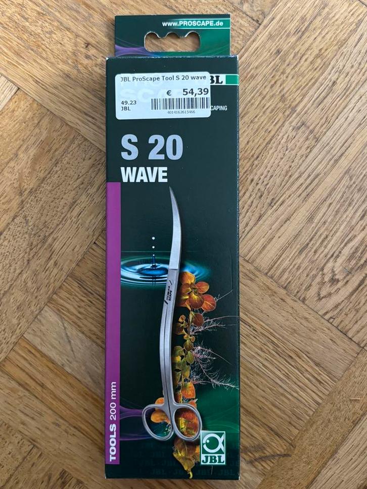 JBL PROSCAPE TOOLS S schaar 20 WAVE NIEUW, Dieren en Toebehoren, Vissen | Aquaria en Toebehoren, Nieuw, Ophalen of Verzenden