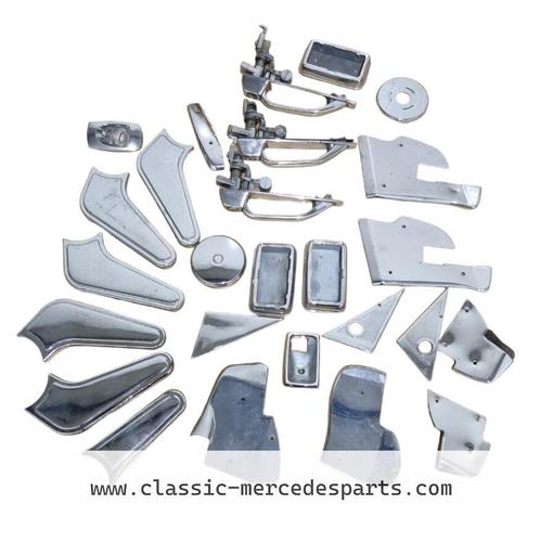 Chroomdelen / interieurafwerking Mercedes w107 w108 w111 w12, Auto-onderdelen, Interieur en Bekleding, Gebruikt, Ophalen