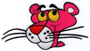 Pink Panther stoffen opstrijk patch embleem #1 beschikbaar voor biedingen