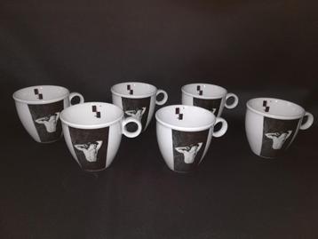 6 Design Gilbert Debergh koffietasjes beschikbaar voor biedingen