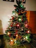 kerstboom + versiering + kerststal, Gebruikt, Ophalen