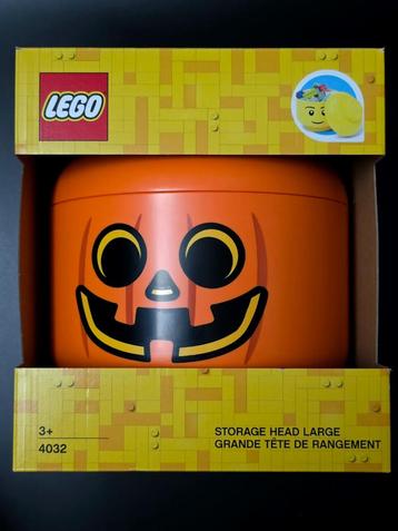 Grande tête de rangement LEGO en forme de citrouille beschikbaar voor biedingen