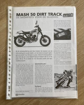 Unieke Map met documentatie Mash 50 Dirt Track bromfiets beschikbaar voor biedingen