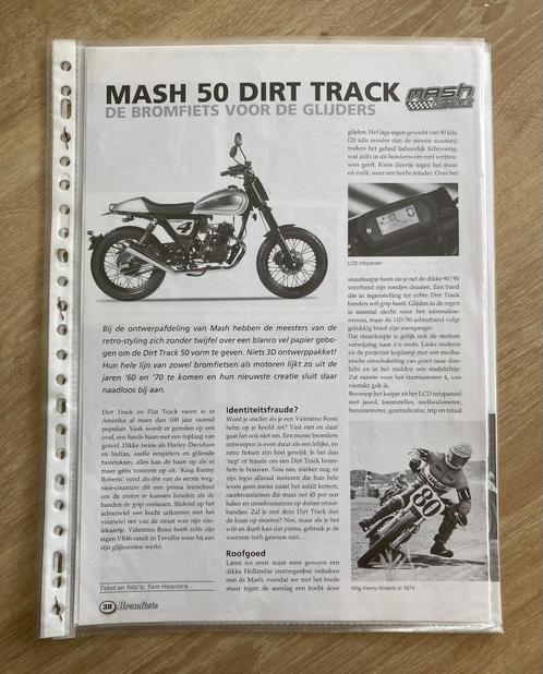 Unieke Map met documentatie Mash 50 Dirt Track bromfiets, Fietsen en Brommers, Handleidingen en Instructieboekjes, Zo goed als nieuw