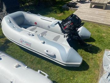 Talamex highline + Suzuki 5 pk 4 takt ( zo goed als nieuw ), Watersport en Boten, Airdeck, Zo goed als nieuw, Benzine, Minder dan 70 pk