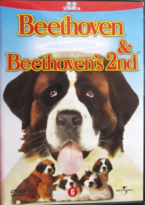 DUBBELE DVD KOMEDIE- BEETHOVEN'S 1TH - 2TH, Cd's en Dvd's, Dvd's | Komedie, Zo goed als nieuw, Actiekomedie, Alle leeftijden, Ophalen of Verzenden
