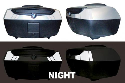 Reflectie stickers topkoffer K1600 / R1200RT-LC WIT of ROOD, Motoren, Accessoires | Stickers, Verzenden