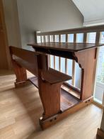 Banc d’école vintage avec encrier, Antiquités & Art, Enlèvement