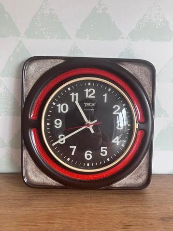 Peter transistor - vintage keramieken wandklok beschikbaar voor biedingen