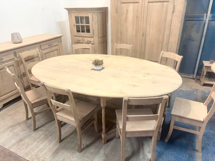 ✨ Gigantische opvouwbare ovale tafel, Huis en Inrichting, Complete eetkamers, Zo goed als nieuw, Ophalen