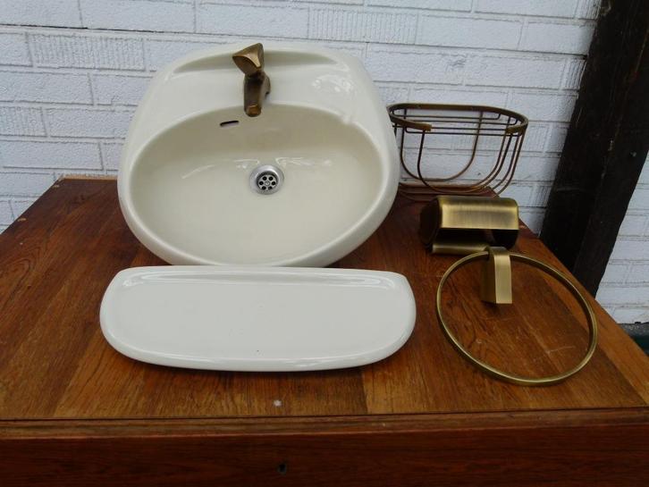 vintage fontein lavabo Ideal Standard begin 80er, Verzamelen, Retro, Huis en Inrichting, Ophalen